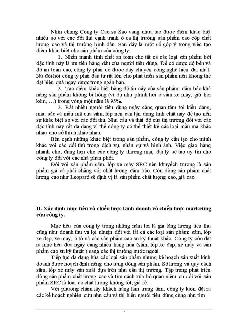 image for page Phân tích thị trường và các giải pháp marketing nhằm thỏa mãn nhu cầu và mong muốn của khách hàng về sản phẩm săm lốp xe máy Công ty Cao su Sao vàng 1