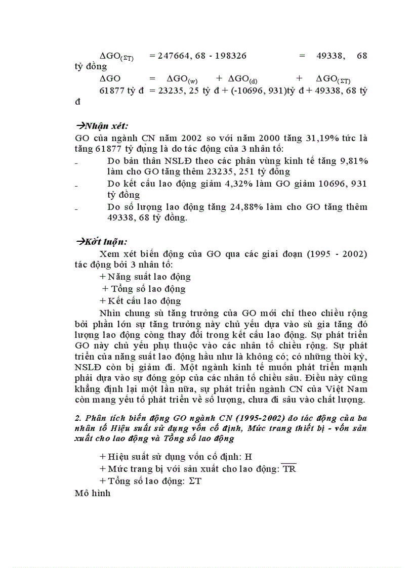 image for page áp dụng một số phương pháp thống kê phân tích sự biến động trong sản xuất của ngành công nghiệp ở Việt Nam 1