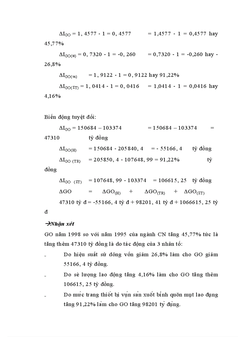 image for page áp dụng một số phương pháp thống kê phân tích sự biến động trong sản xuất của ngành công nghiệp ở Việt Nam 1