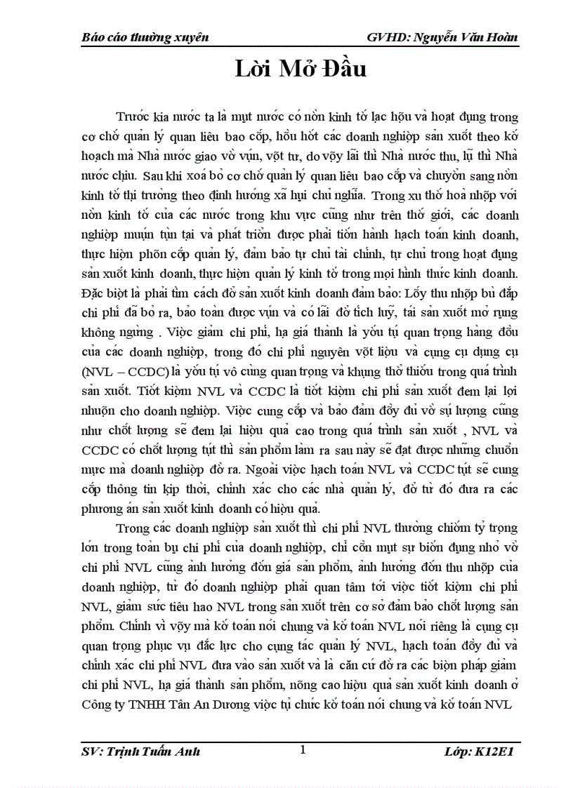 image for page Thư c tê công ta c kê toa n NVL va CCDC ta i Công ty TNHH Tân An Dương