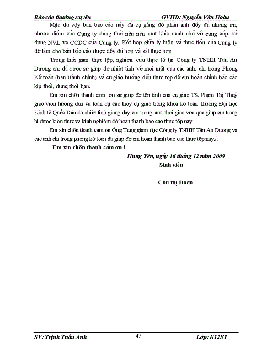 image for page Thư c tê công ta c kê toa n NVL va CCDC ta i Công ty TNHH Tân An Dương