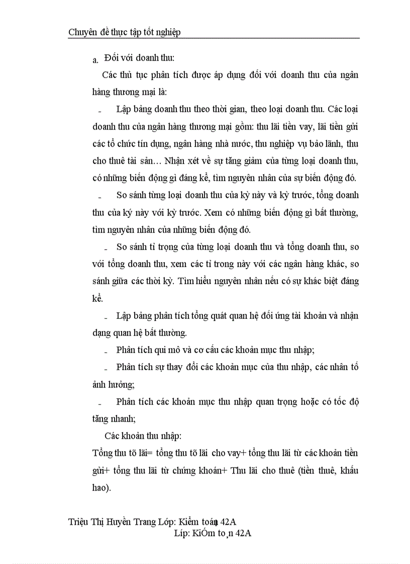 image for page Kiểm toán các loại doanh thu chi phí trong kiểm toán Báo cáo tài chính của Ngân hàng thương mại ở Công ty Dịch vụ Tư vấn Tài chính Kế toán và Kiểm toán 1