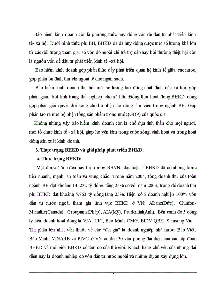 image for page Bảo hiểm kinh doanh và vai trò của nó đối với quá trình táI sản xuất xã hội ở nước ta 1
