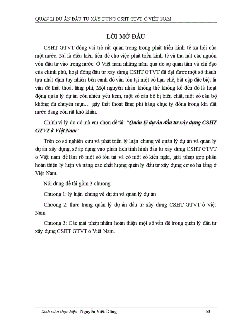 image for page Quản lý dự án đầu tư xây dựng CSHT GTVT ở Việt Nam 1