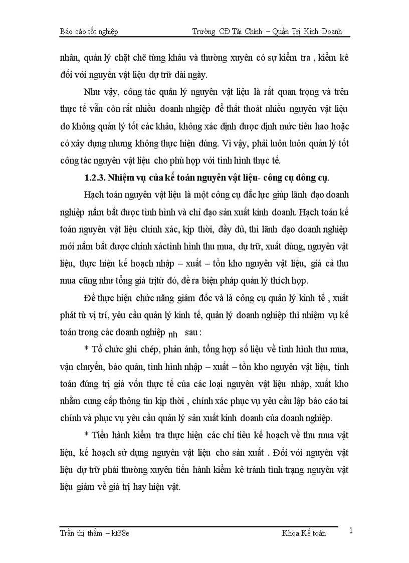 image for page Kế toán Nguyên vật liệu Công cụ dụng cụ Tại Công ty Cổ Phần Xây Lắp Điện Công Nghiệp 1