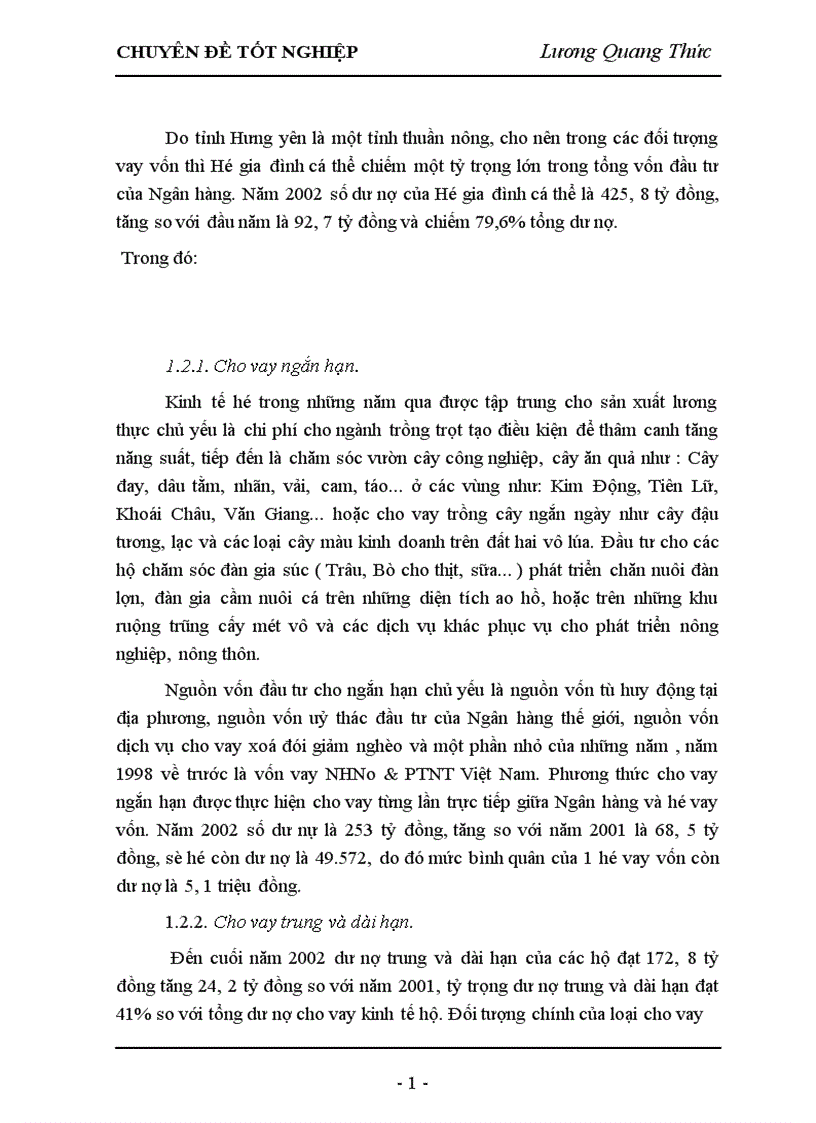 image for page Giải pháp nâng cao chất lượng tín dụng tại Ngân hàng nông nghiệp và phát triển nông thôn tỉnh Hưng Yên 1