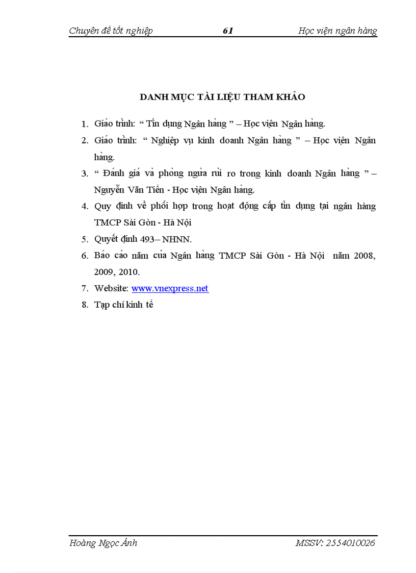 image for page Giải pháp phòng ngừa và hạn chế rủi ro tín dụng tại ngân hàng TMCP Sài Gòn Hà Nội