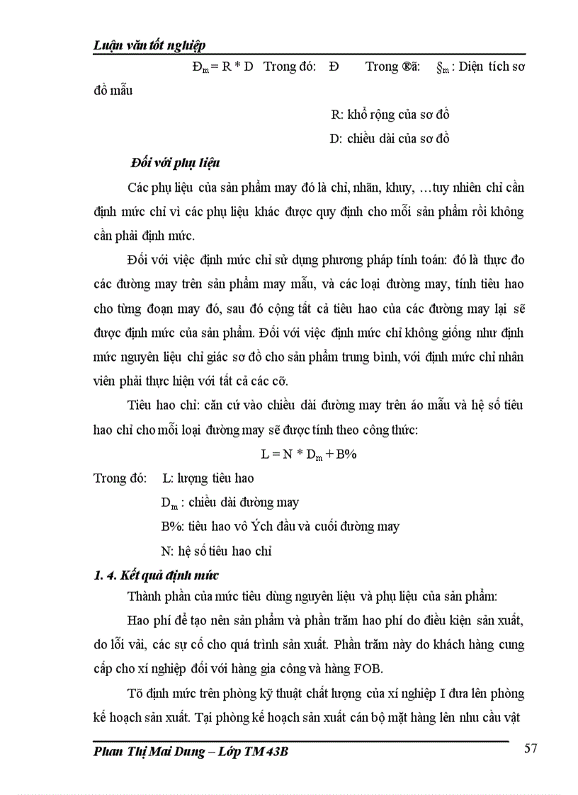 image for page Hoàn thiện công tác định mức vật tư cho sản xuất áo sơ mi ở Công ty cổ phần may Thăng Long