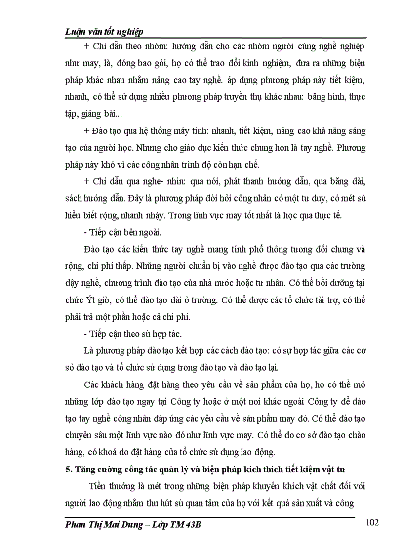 image for page Hoàn thiện công tác định mức vật tư cho sản xuất áo sơ mi ở Công ty cổ phần may Thăng Long