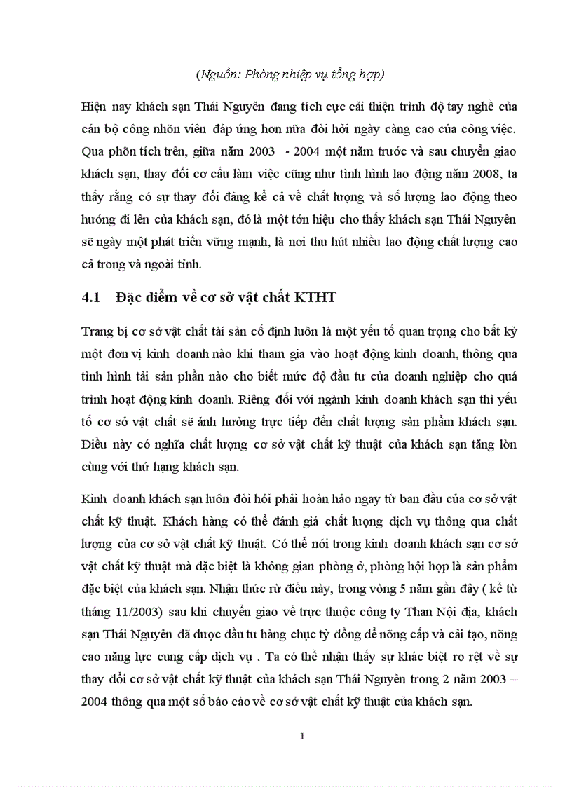 image for page Báo cáo thực tập tổng hợp khách sạn thái nguyên