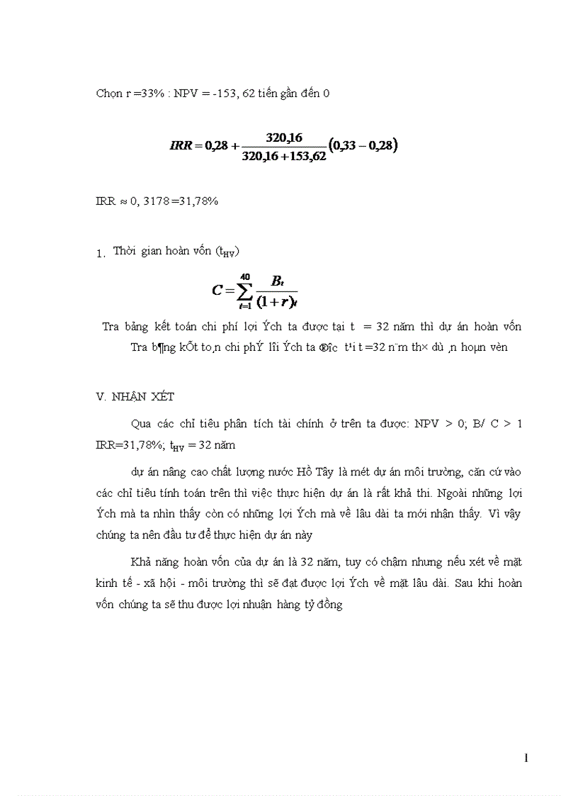 image for page Bước đầu nghiên cứu và áp dụng phân tích chi phí lợi ích để đánh giá hiệu quả của dự án nâng cao chất lượng nước Hồ Tây 1