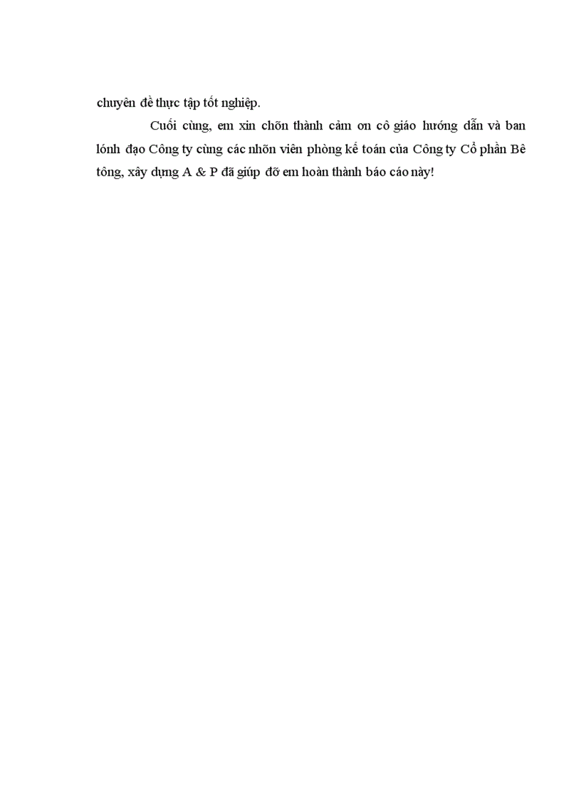 image for page Hoàn thiện tổ chức hạch toán kế toán tại Công ty Cổ phần Bê tông Xây dựng A P