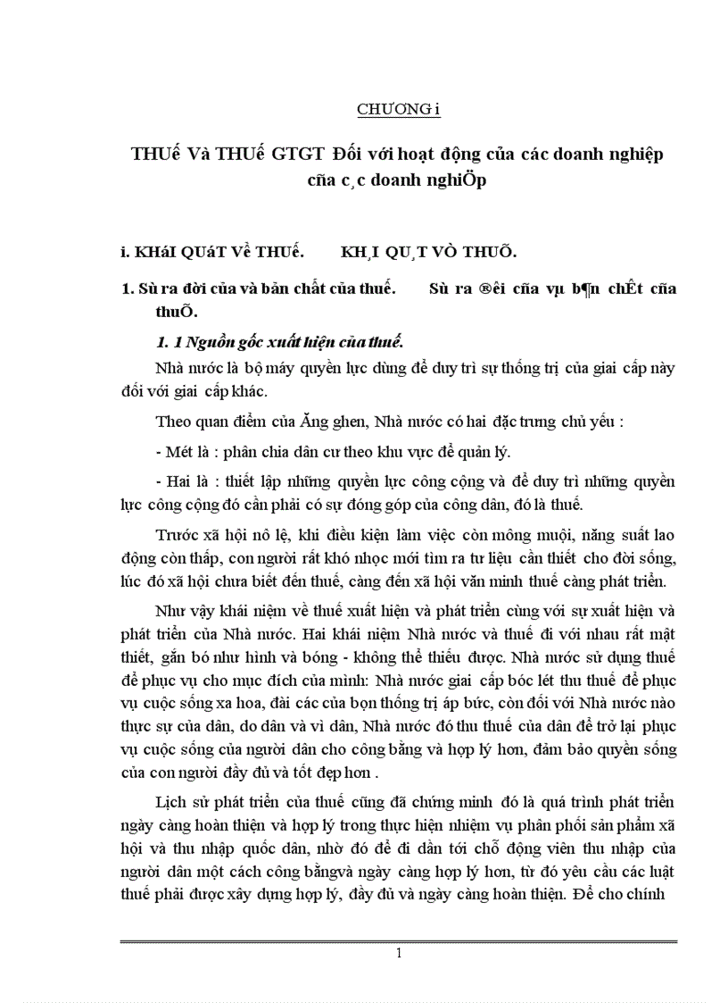 Tác động của thuế GTGT tới hoạt động kinh doanh của các doanh nghiệp Việt nam 1