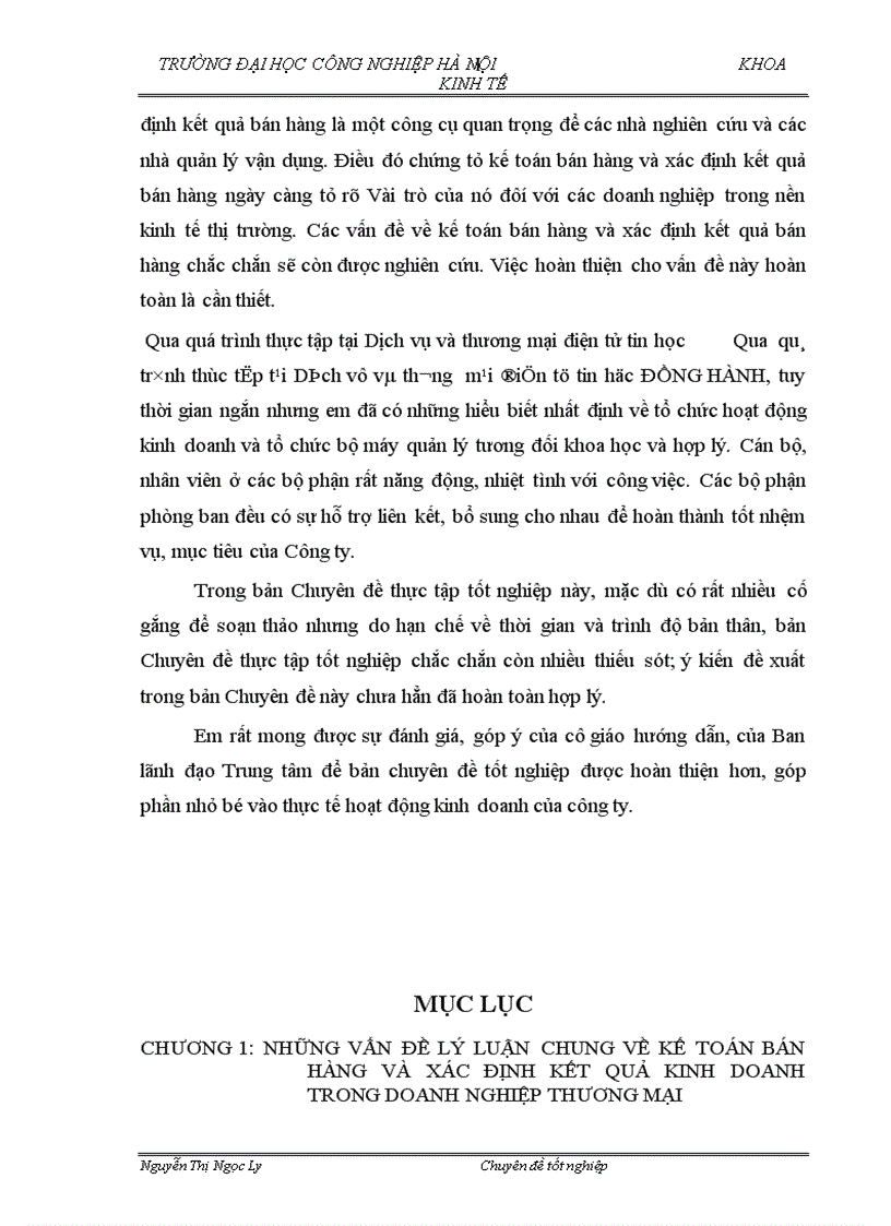 image for page Hoàn thiện công tác kế toán bán hàng và xác định kết quả kinh doanh tại công ty TNHH dịch vụ và thương mại điện tử tin học Đồng Hành 1