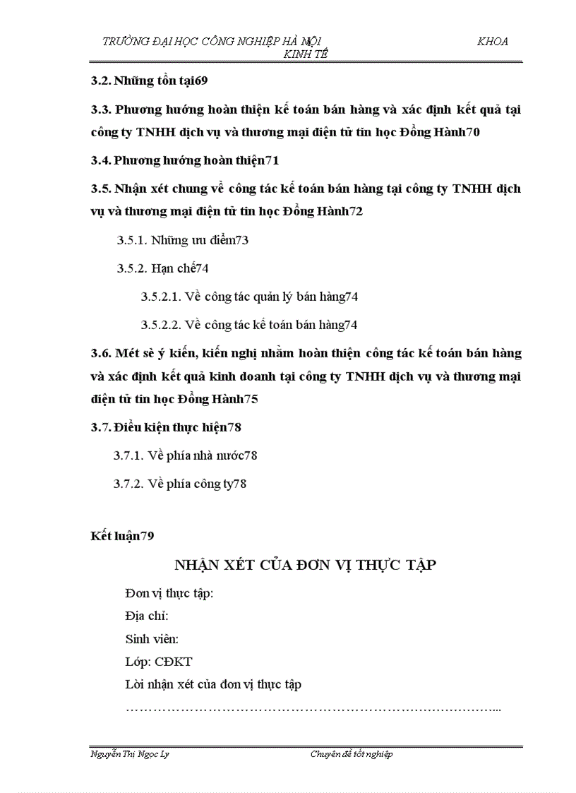 image for page Hoàn thiện công tác kế toán bán hàng và xác định kết quả kinh doanh tại công ty TNHH dịch vụ và thương mại điện tử tin học Đồng Hành 1