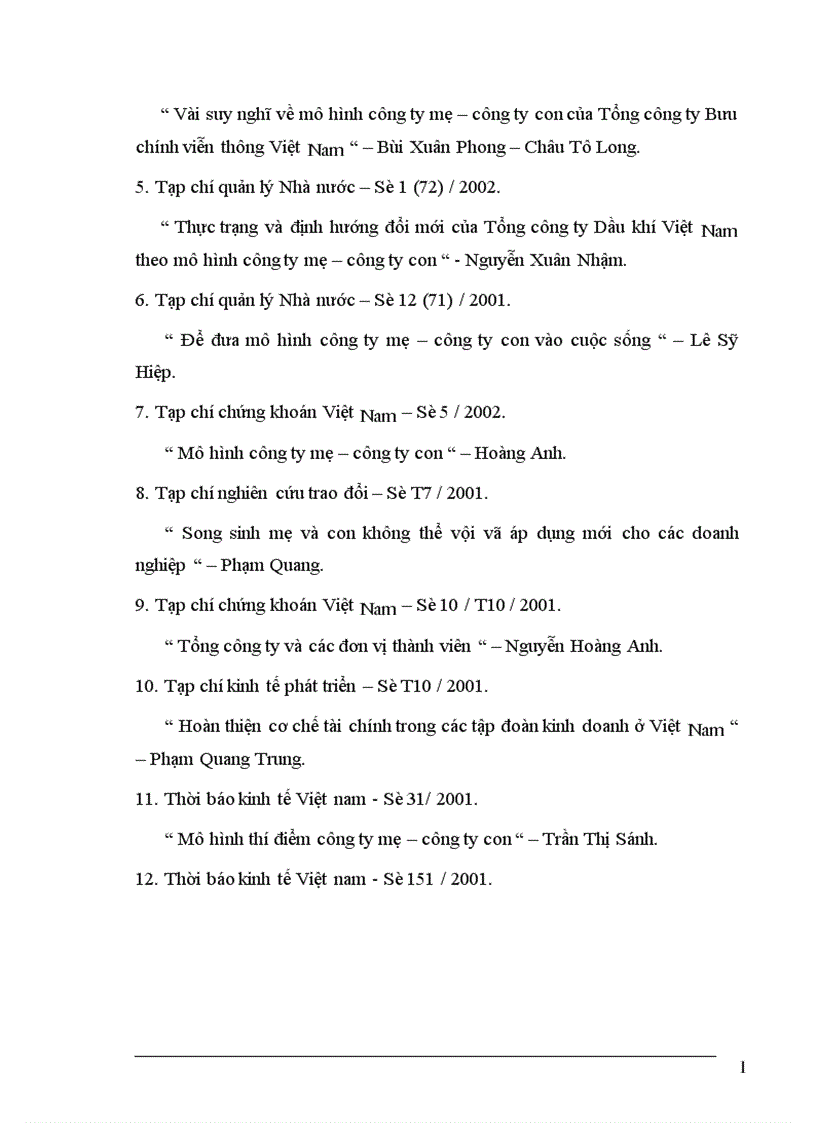 image for page Cơ sở khoa học mô hình công ty mẹ công ty con