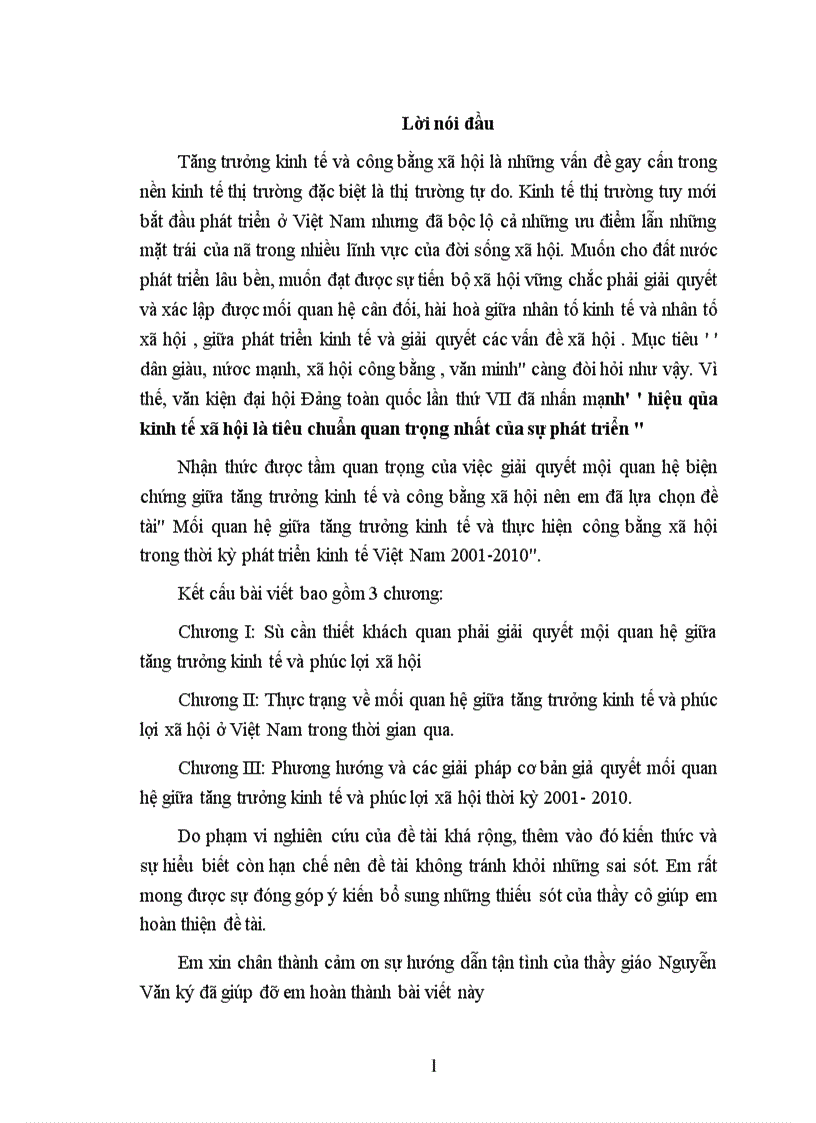 image for page Mối quan hệ giữa tăng trưởng kinh tế và thực hiện công bằng xã hội trong thời kỳ phát triển kinh tế Việt Nam 2001 2010 1