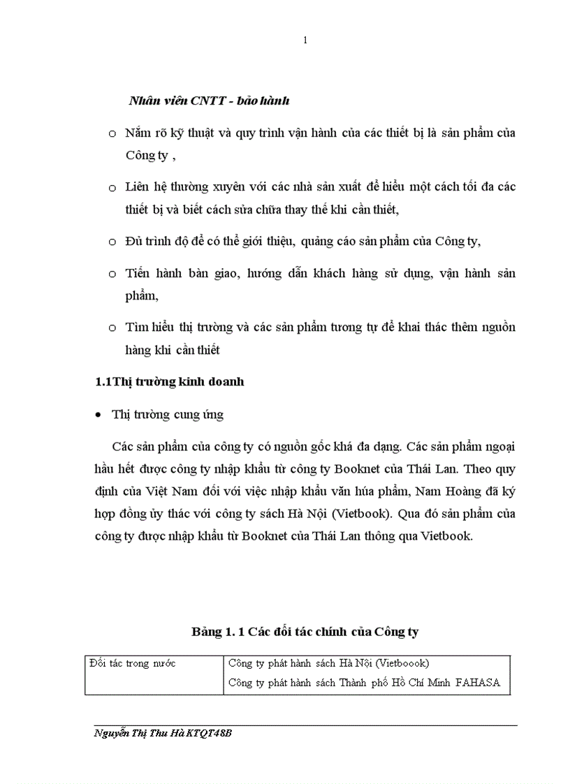 image for page Hoàn thiện kênh phân phối sách và các sản phẩm thư viện tại công ty TNHH Nam Hoàng