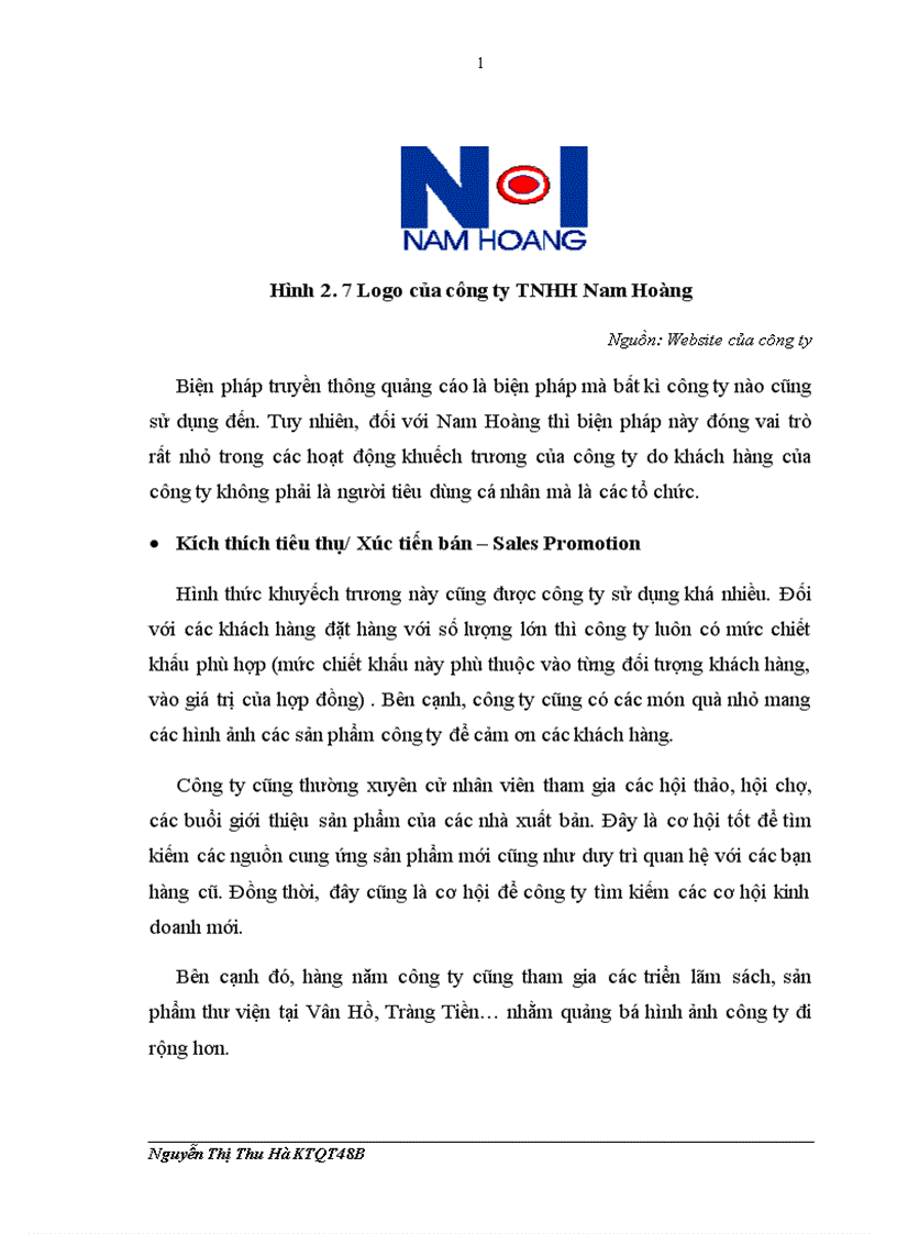 image for page Hoàn thiện kênh phân phối sách và các sản phẩm thư viện tại công ty TNHH Nam Hoàng