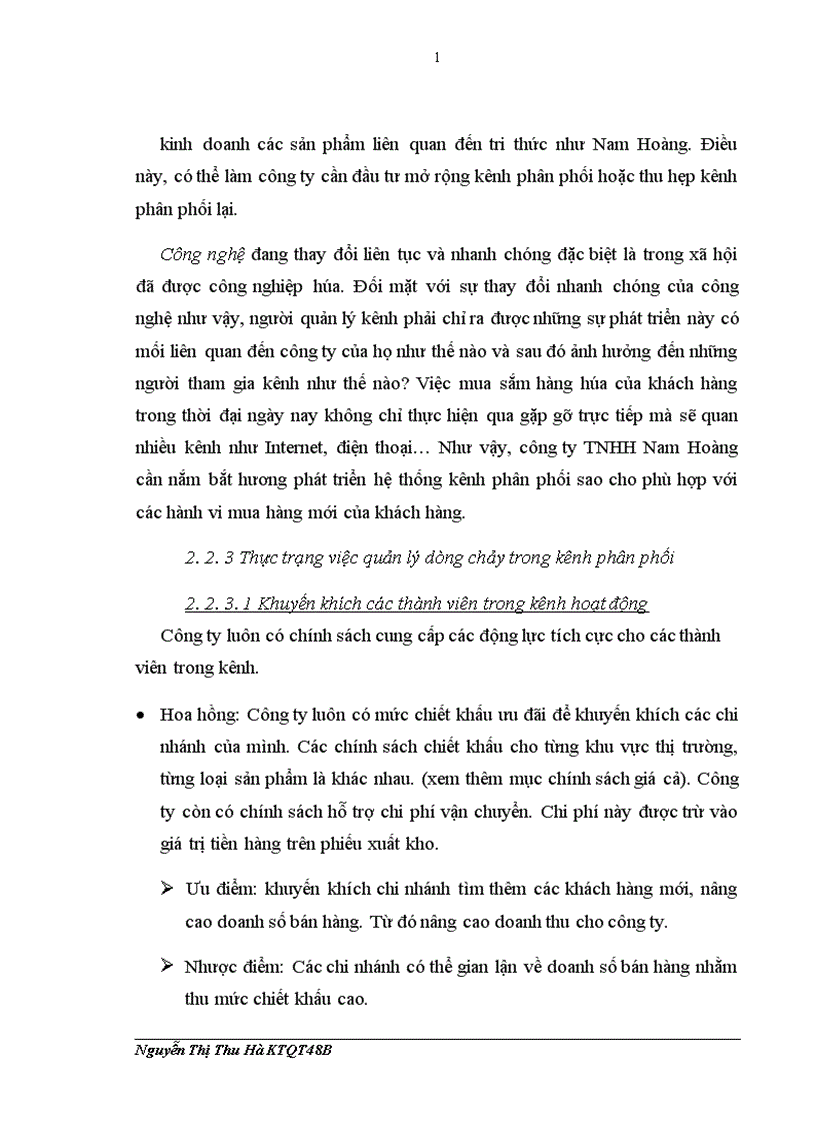 image for page Hoàn thiện kênh phân phối sách và các sản phẩm thư viện tại công ty TNHH Nam Hoàng