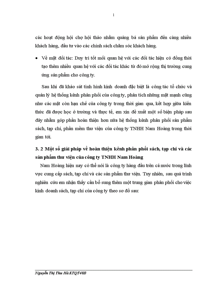 image for page Hoàn thiện kênh phân phối sách và các sản phẩm thư viện tại công ty TNHH Nam Hoàng