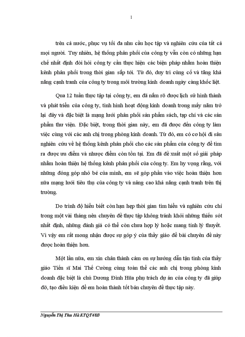 image for page Hoàn thiện kênh phân phối sách và các sản phẩm thư viện tại công ty TNHH Nam Hoàng