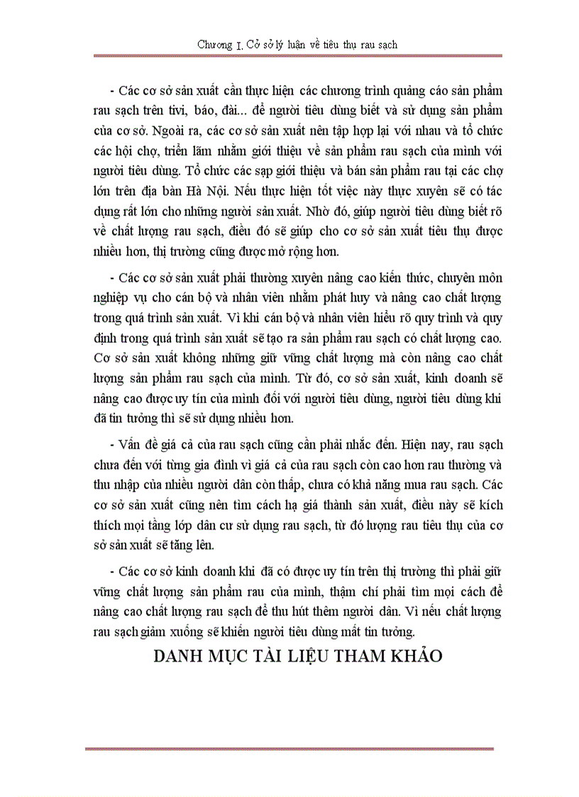 image for page Tình hình tiêu thụ rau sạch trên địa bàn Hà Nội