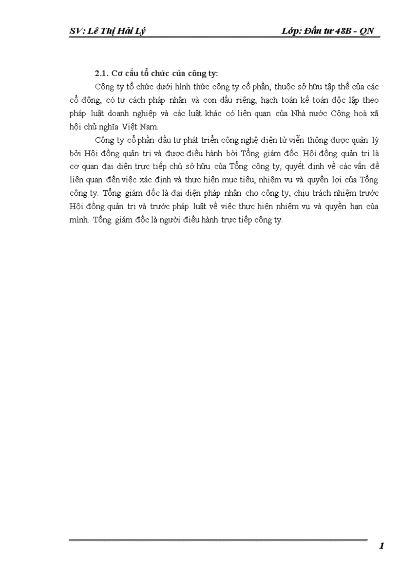 image for page Hoàn thiện công tác lập dự án tại công ty cổ phần đầu tư phát triển công nghệ điện tử viễn thông 1