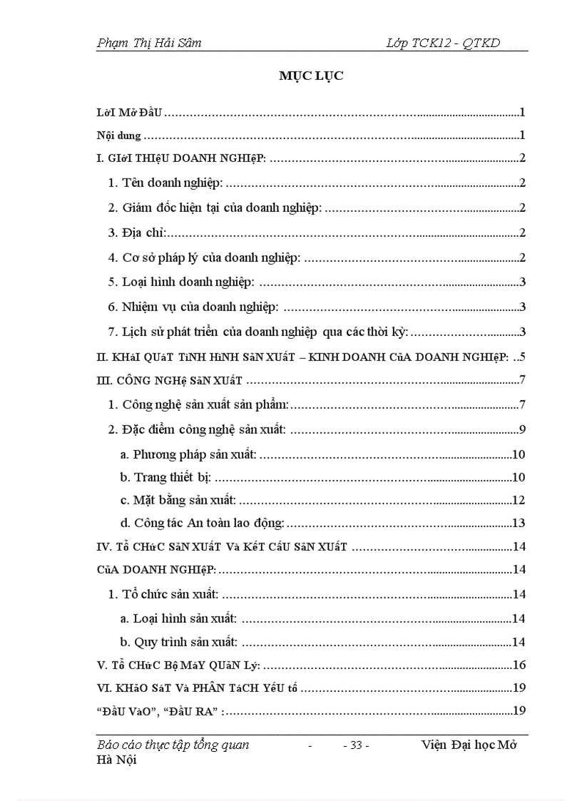 image for page Báo cáo thực tập tổng hợp của CÔNG TY Cổ phần sông đà 1