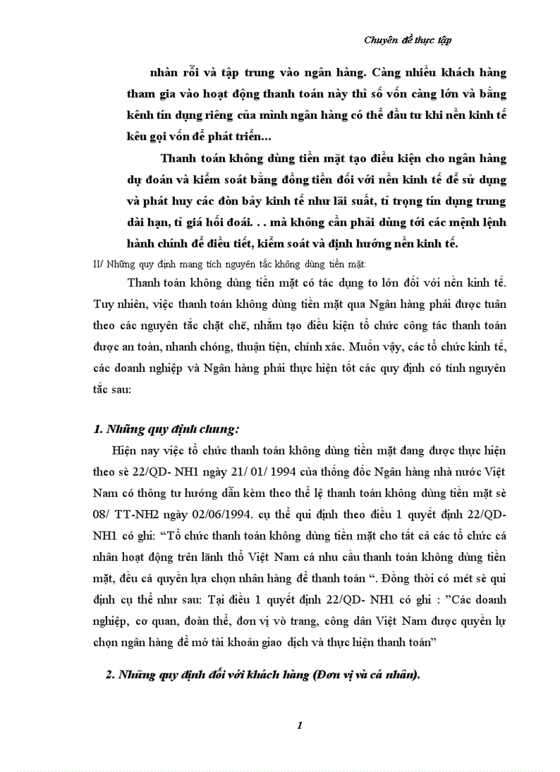 image for page một số vấn đề nhằm hoàn thiện và phát triển tác thanh toán không dùng tiền mặt tại chi nhánh ngân hàng Công thương KVII HBT Hà Nội 1
