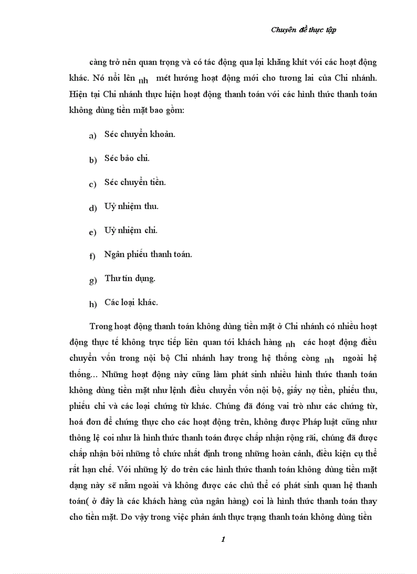 image for page một số vấn đề nhằm hoàn thiện và phát triển tác thanh toán không dùng tiền mặt tại chi nhánh ngân hàng Công thương KVII HBT Hà Nội 1
