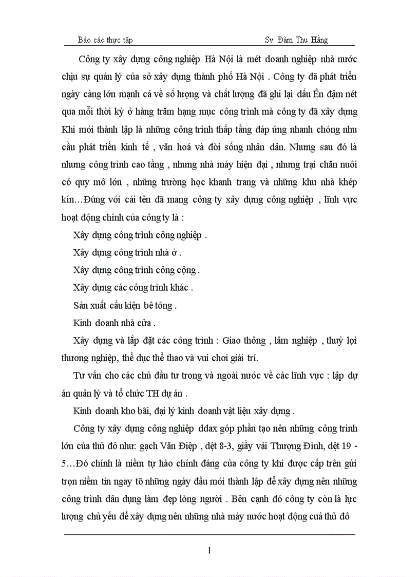 image for page Những hoạt động chính của văn phòng công ty XDCN Hà Nội