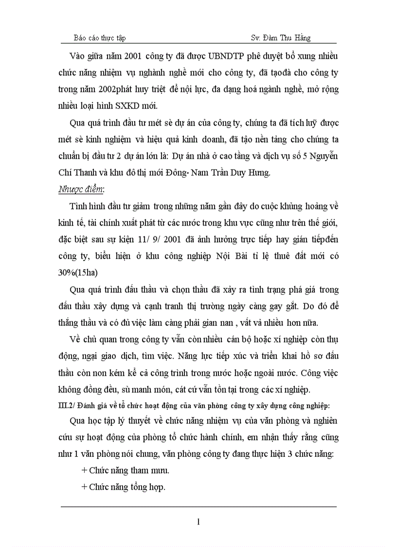 image for page Những hoạt động chính của văn phòng công ty XDCN Hà Nội