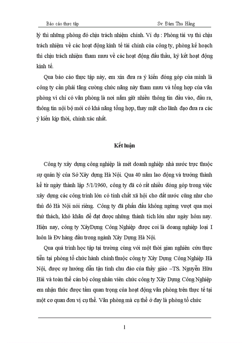 image for page Những hoạt động chính của văn phòng công ty XDCN Hà Nội