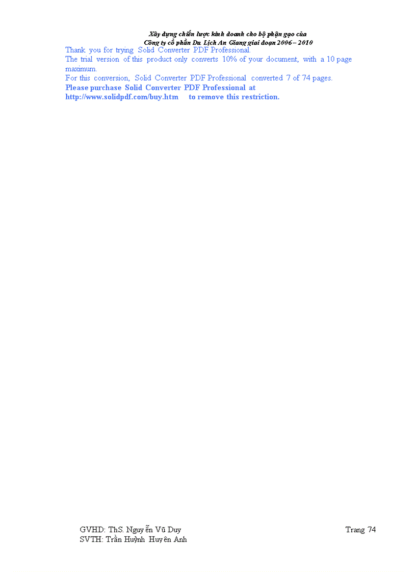 image for page Xây dựng chiến lược kinh doanh cho bộ phận gạo của Công ty cổ phần Du Lịch An Giang giai đoạn 2006 2010