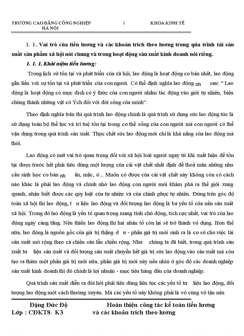 image for page Hoàn thiện công tác kế toán tiền lương và các khoản trích theo lương tập tại Công ty Cổ Phần khách sạn Du Lịch Sông Nhuệ 1