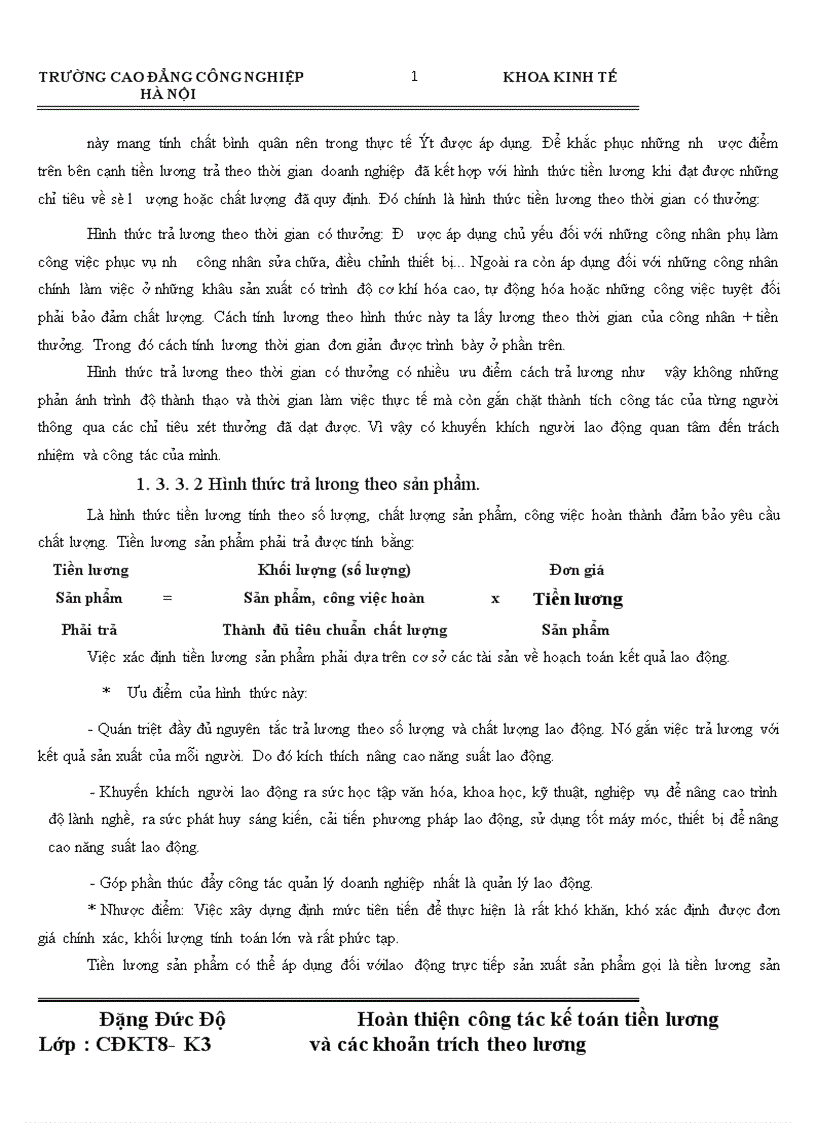 image for page Hoàn thiện công tác kế toán tiền lương và các khoản trích theo lương tập tại Công ty Cổ Phần khách sạn Du Lịch Sông Nhuệ 1