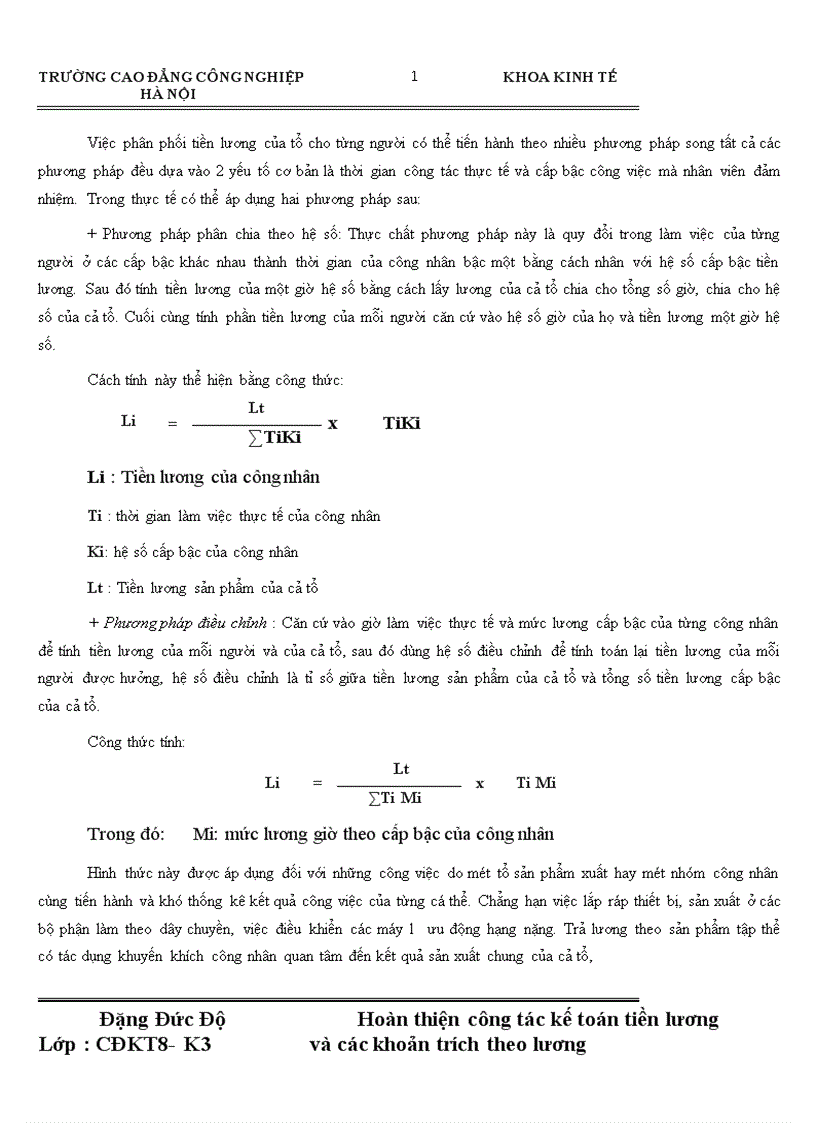 image for page Hoàn thiện công tác kế toán tiền lương và các khoản trích theo lương tập tại Công ty Cổ Phần khách sạn Du Lịch Sông Nhuệ 1
