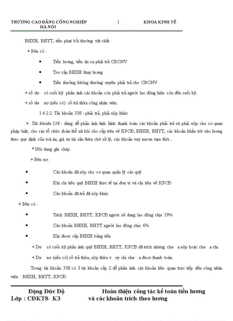image for page Hoàn thiện công tác kế toán tiền lương và các khoản trích theo lương tập tại Công ty Cổ Phần khách sạn Du Lịch Sông Nhuệ 1