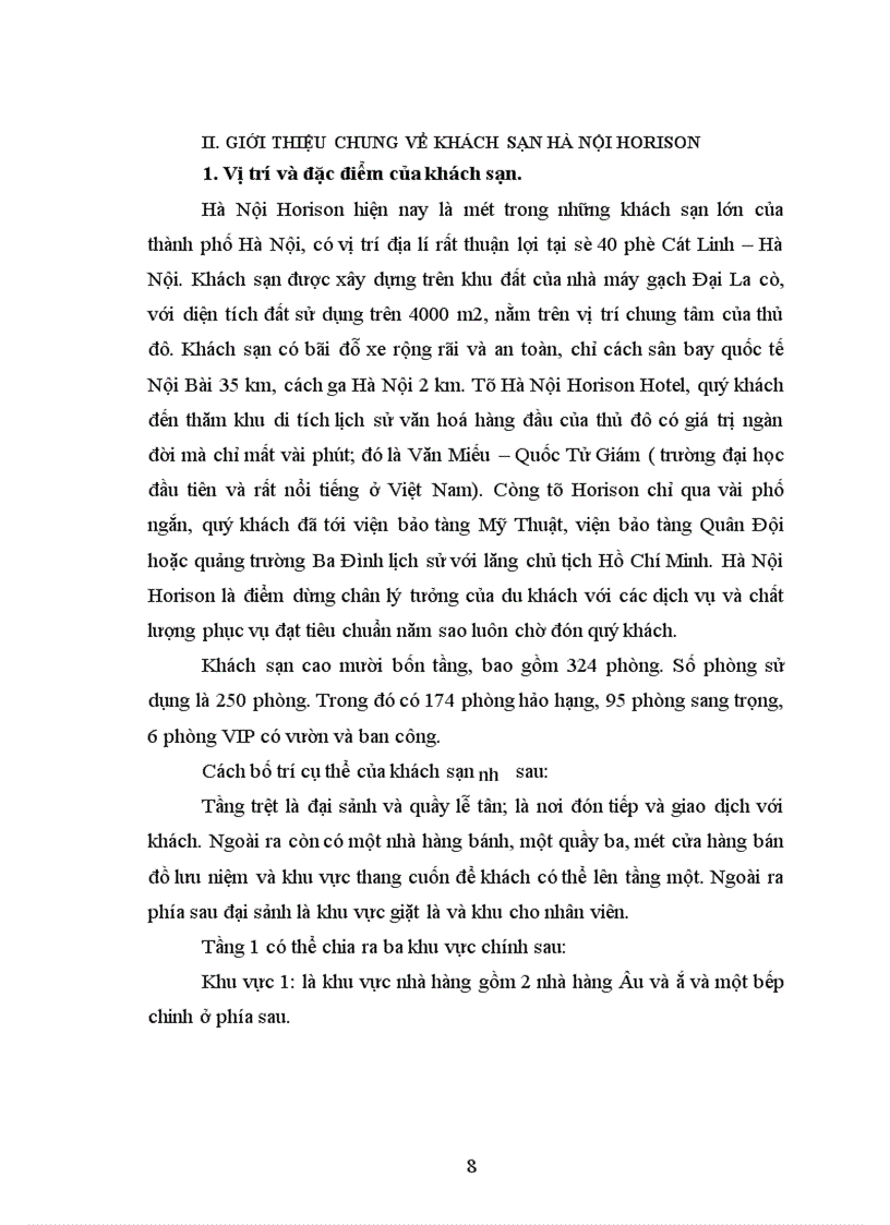 image for page Nghiệp vụ phục vụ buồng tại khách sạn Hanội Horison