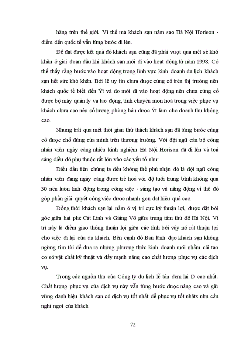 image for page Nghiệp vụ phục vụ buồng tại khách sạn Hanội Horison