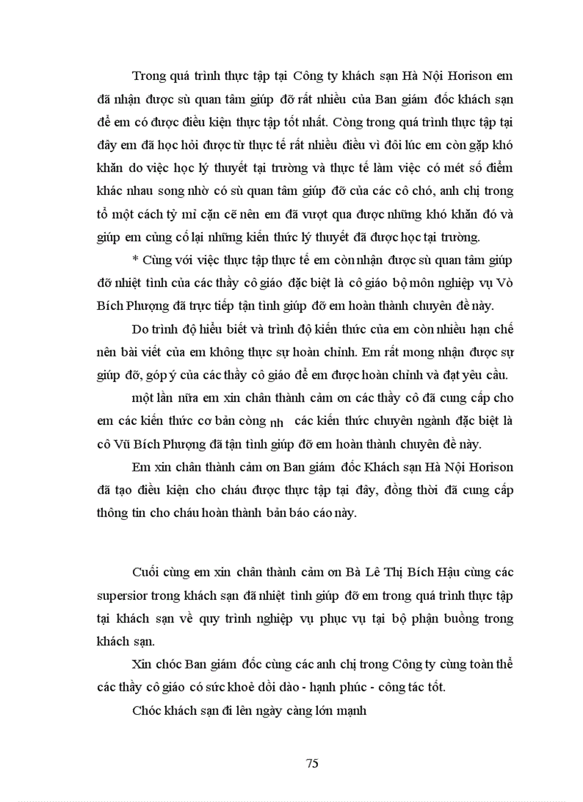 image for page Nghiệp vụ phục vụ buồng tại khách sạn Hanội Horison