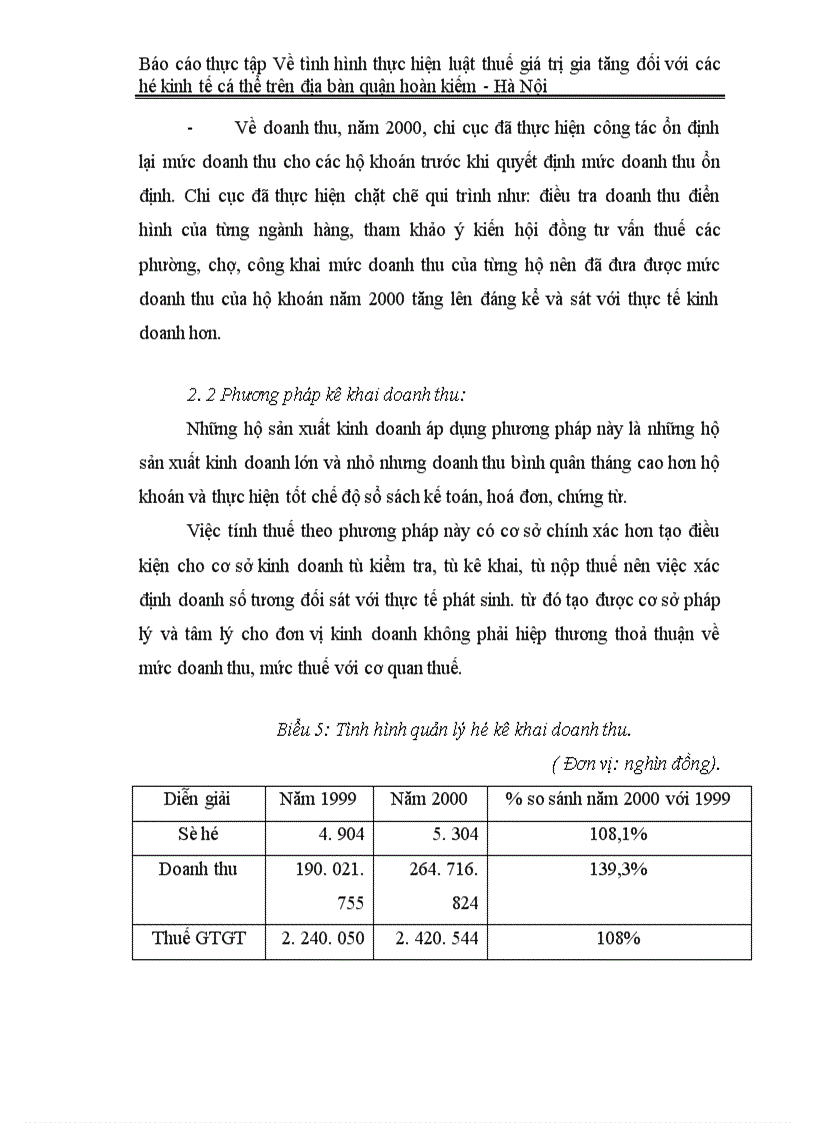 image for page Báo cáo thực tập Về tình hình thực hiện luật thuế giá trị gia tăng đối với các hộ kinh tế cá thể trên địa bàn quận hoàn kiếm Hà Nội