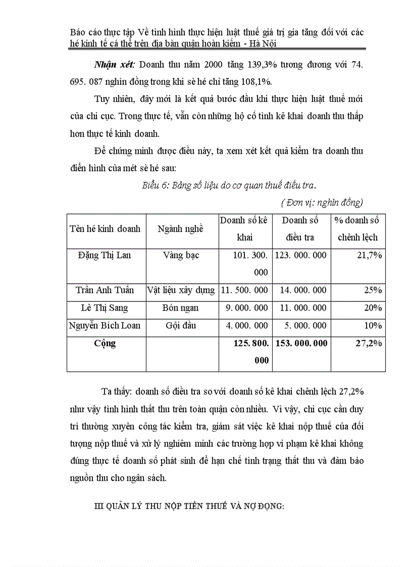 image for page Báo cáo thực tập Về tình hình thực hiện luật thuế giá trị gia tăng đối với các hộ kinh tế cá thể trên địa bàn quận hoàn kiếm Hà Nội