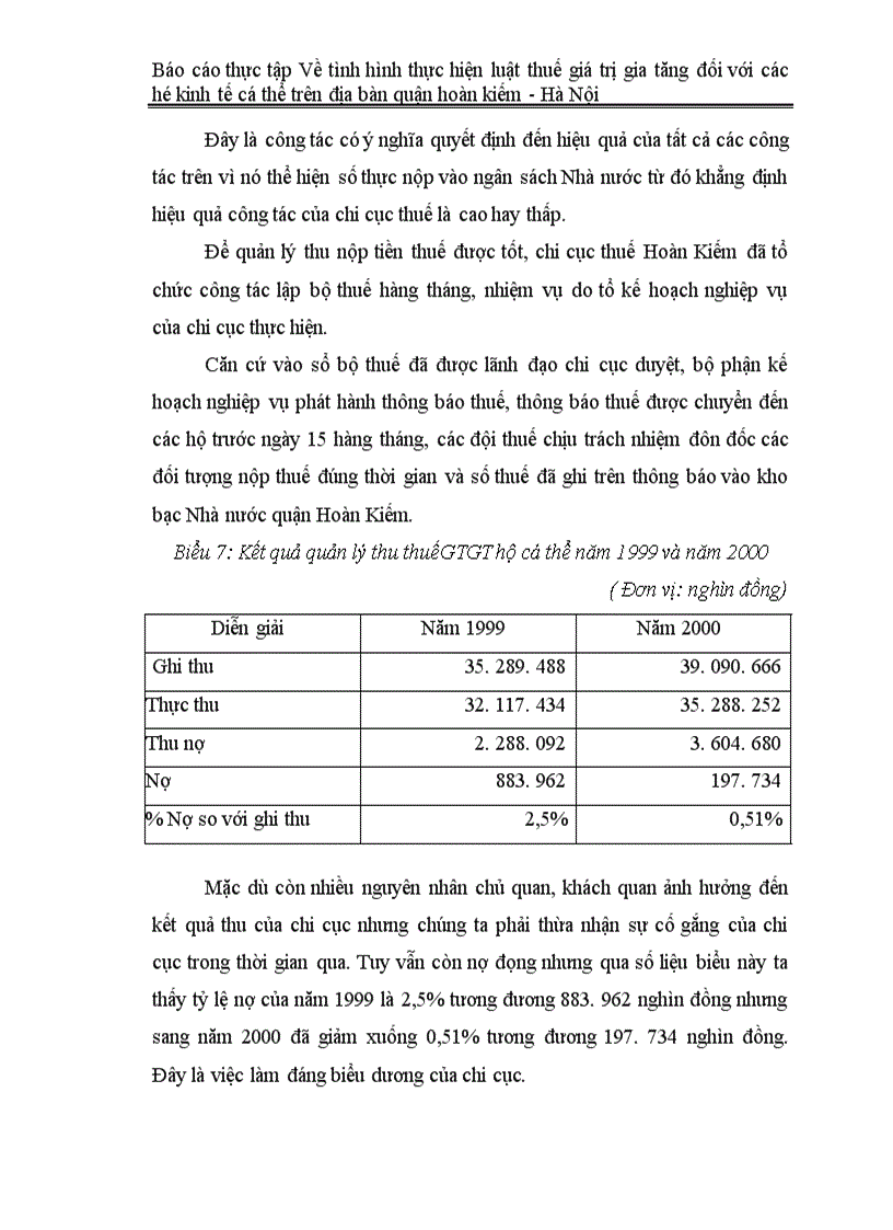 image for page Báo cáo thực tập Về tình hình thực hiện luật thuế giá trị gia tăng đối với các hộ kinh tế cá thể trên địa bàn quận hoàn kiếm Hà Nội