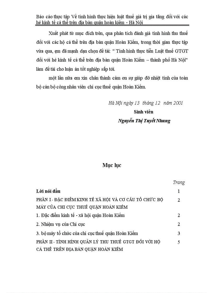 image for page Báo cáo thực tập Về tình hình thực hiện luật thuế giá trị gia tăng đối với các hộ kinh tế cá thể trên địa bàn quận hoàn kiếm Hà Nội