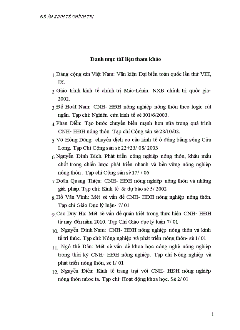 image for page Công nghiệp hoá hiện đại hoá nông nghiệp nông thôn ở Việt Nam 1