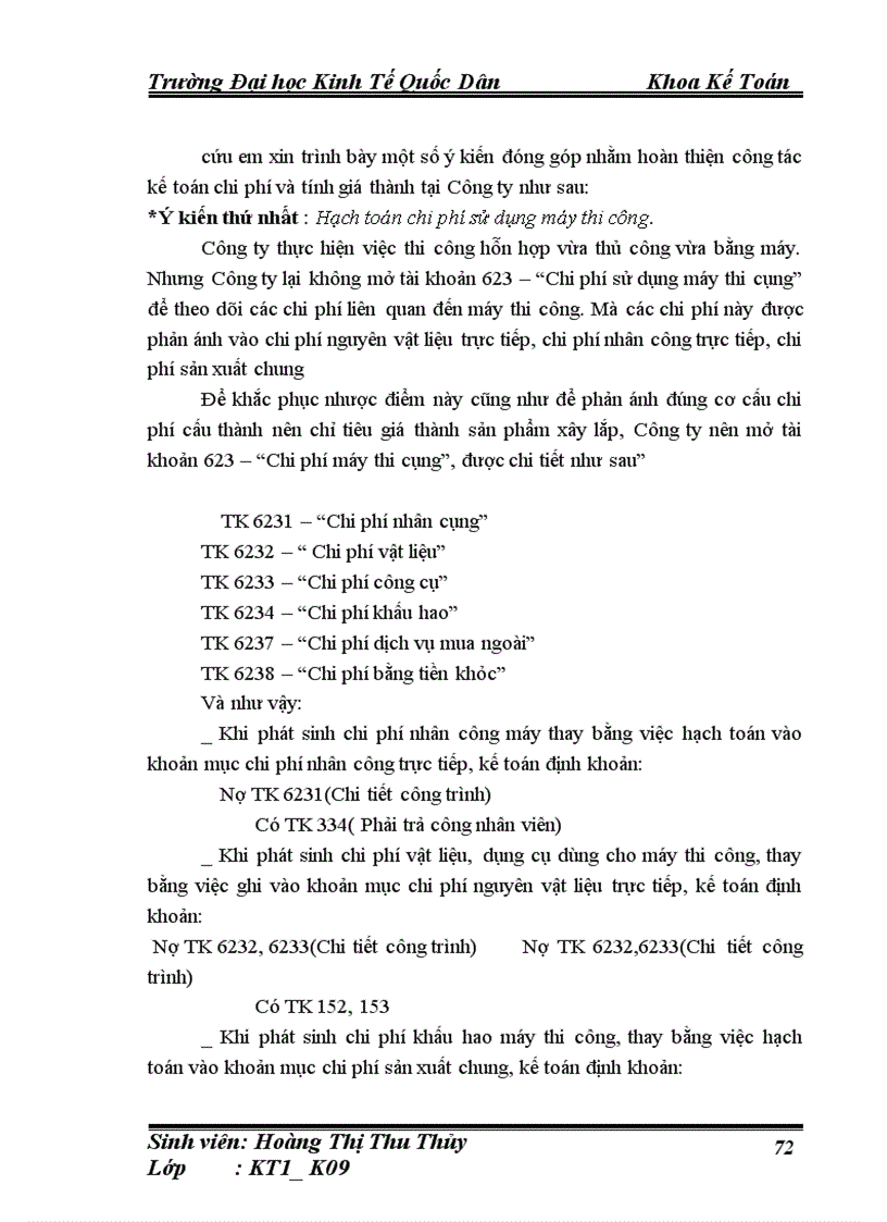 image for page Hoàn thiện kế toán chi phí sản xuất và tính giá thành sản phẩm xây lắp tại Công ty cổ phần xây dựng giao thông Bắc Giang 1