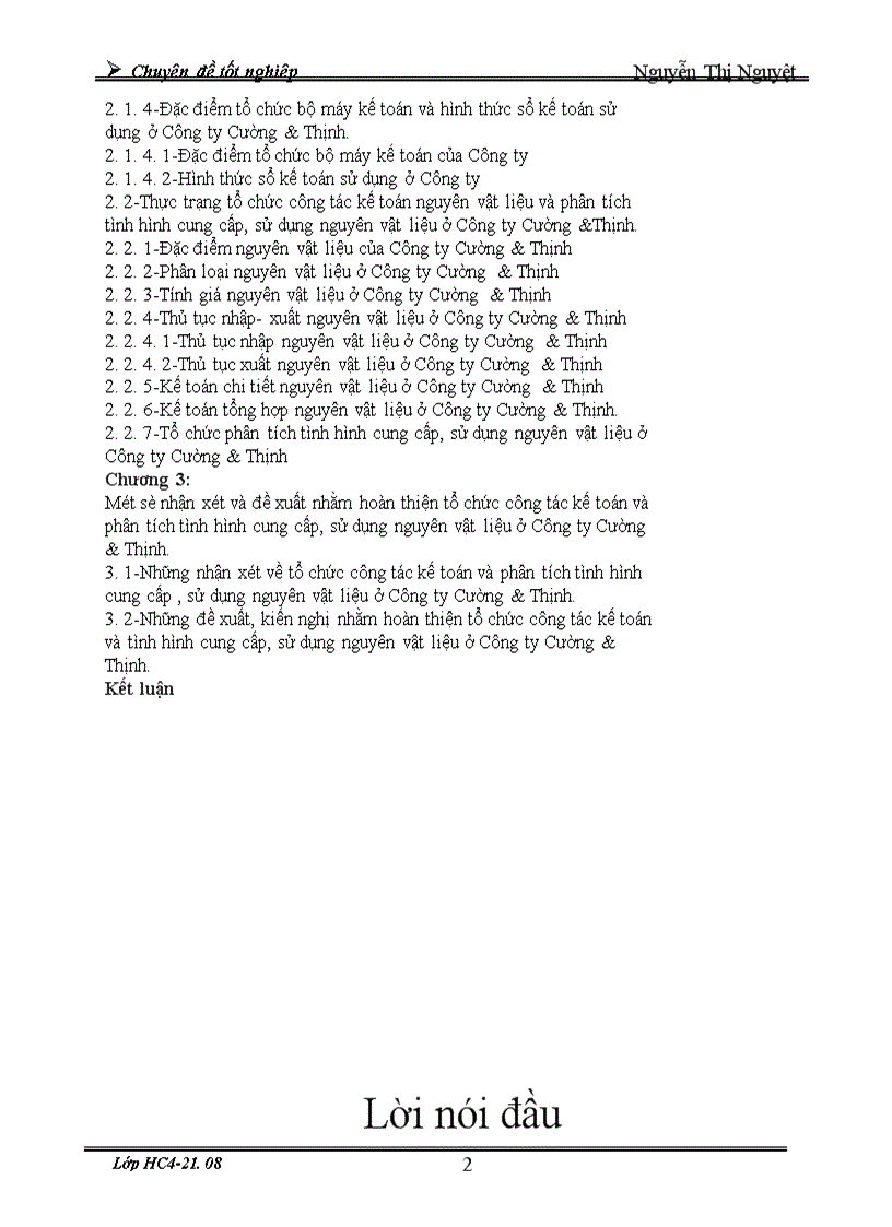 image for page Tổ chức kế toán nguyên vật liệu và phân tích tình hình cung cấp sử dụng nguyên vật liệu ở công ty Cường Thịnh 1