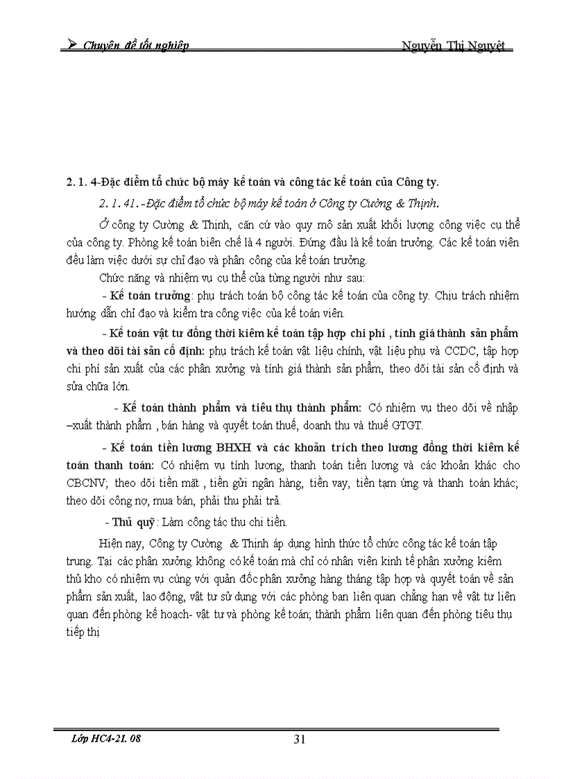 image for page Tổ chức kế toán nguyên vật liệu và phân tích tình hình cung cấp sử dụng nguyên vật liệu ở công ty Cường Thịnh 1
